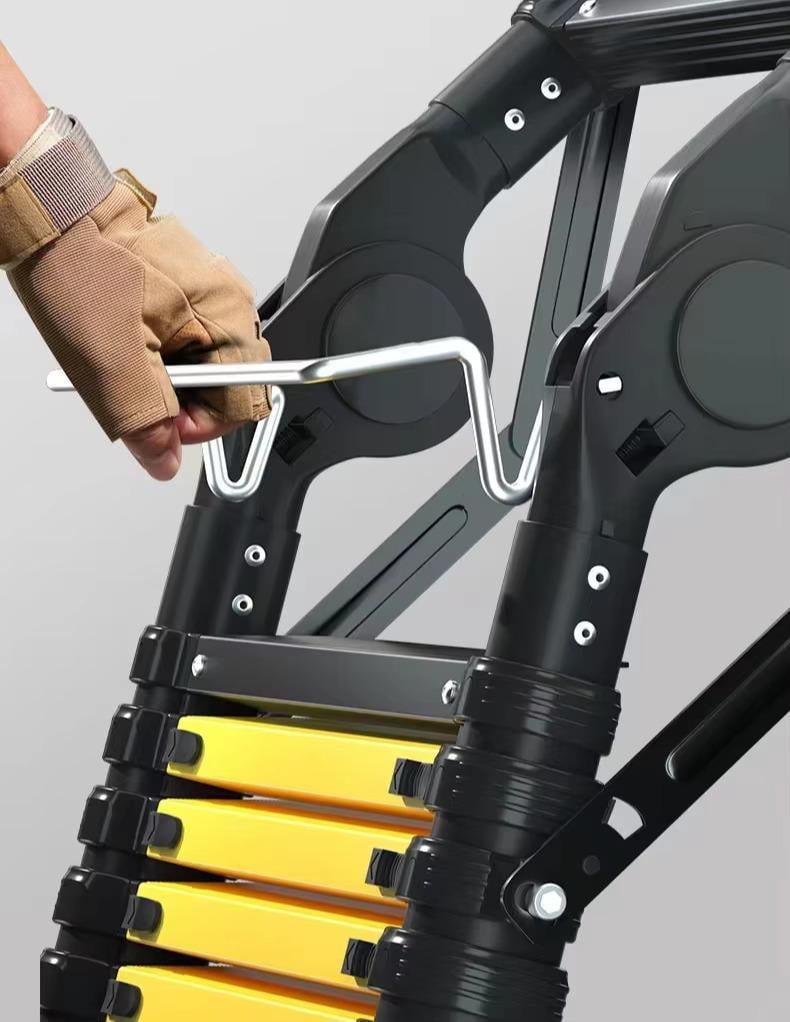 Драбина професійна телескопічна подвійна багатофункціональна 6 сходинок 2,5+2,5 м - фото 5 Драбина професійна телескопічна подвійна багатофункціональна 6 сходинок 2,5+2,5 м - фото 5