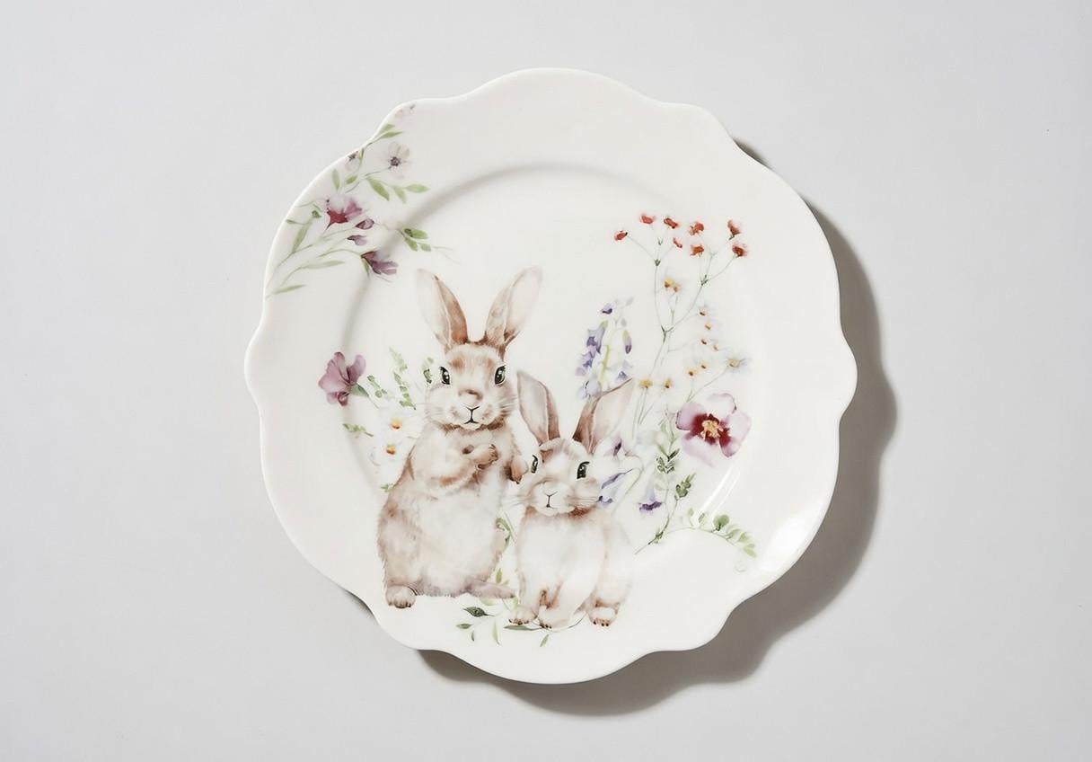 Тарелка фарфоровая десертная BonaDi Spring Story 19,5 см (K212)