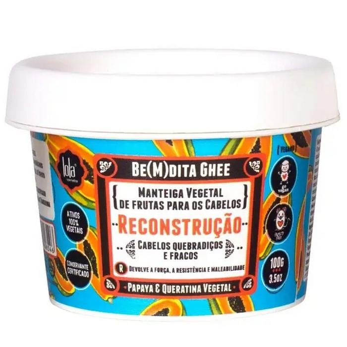 Маска для реконструкції волосся LOLA FROM RIO Be(M)dita Ghee Máscara de Reconstrução Papaya e Queratina Vegetal 100 мл (7899572806546)