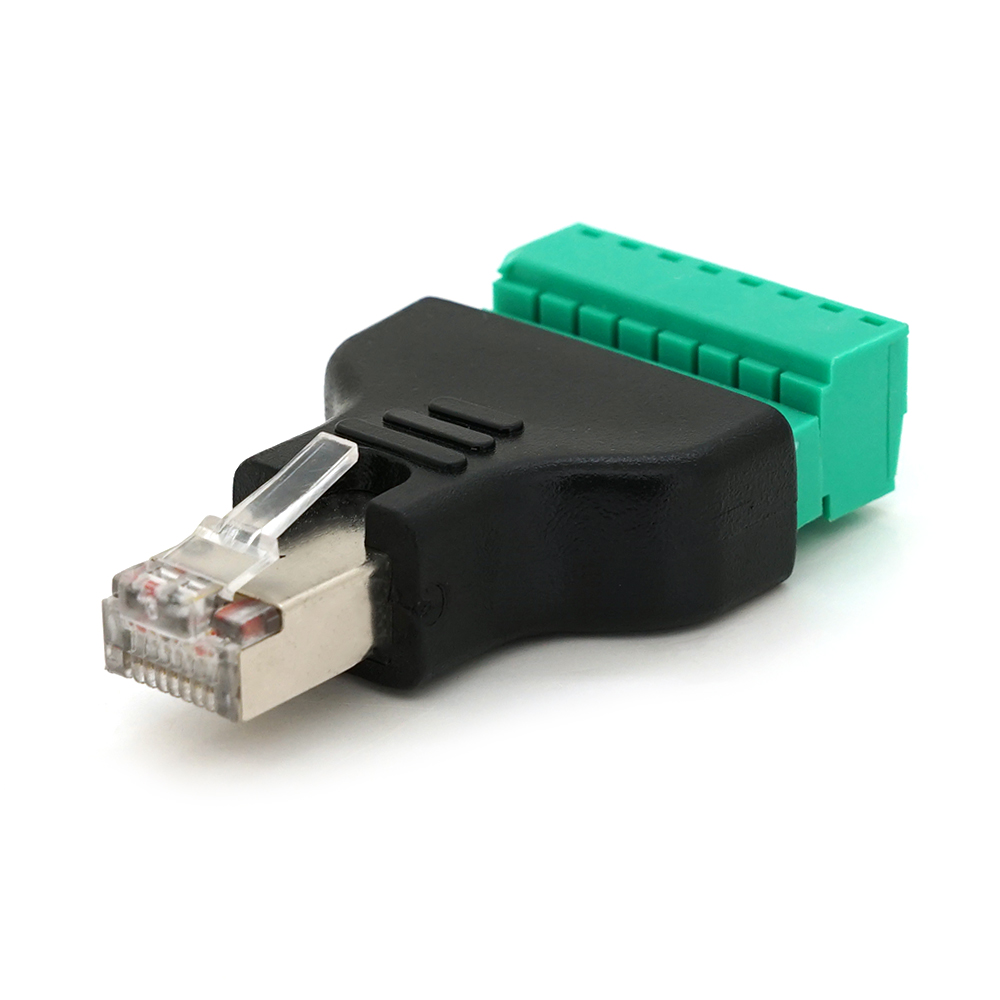 Роз'єм VOLTRONIC RJ-45(M) з клемами 8 контактів пластик 30х20х10 мм (YUT_V2738) Роз'єм VOLTRONIC RJ-45(M) з клемами 8 контактів пластик 30х20х10 мм (YUT_V2738)