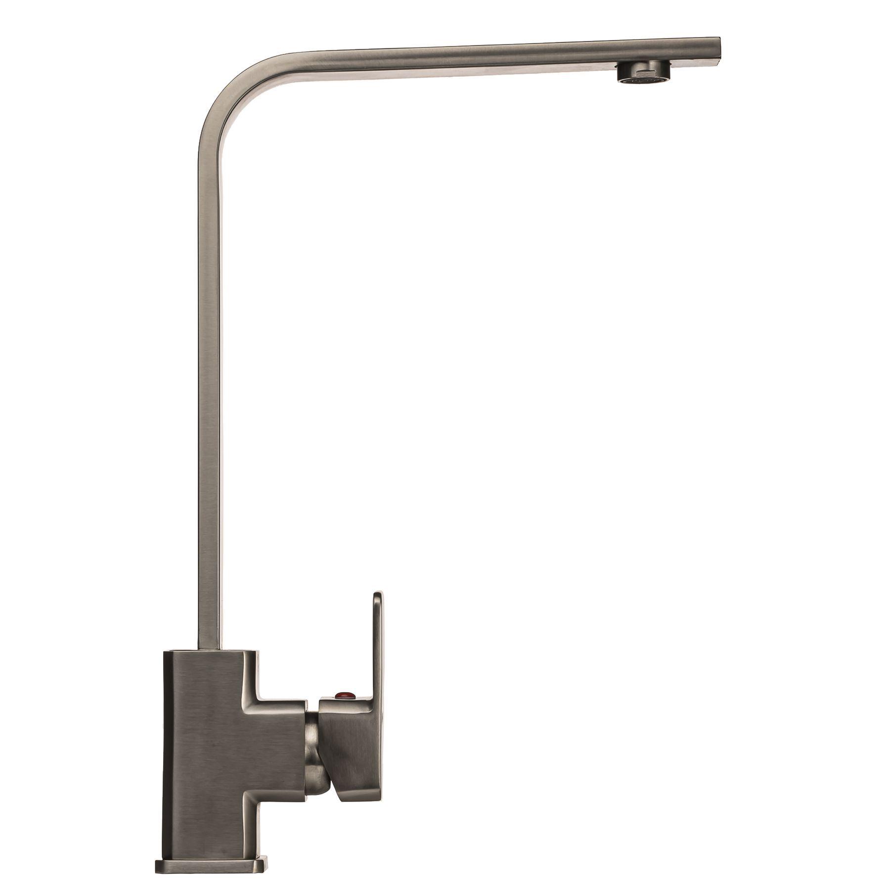 Смеситель для кухни Globus Lux SHK-203S-P нержавеющая сталь