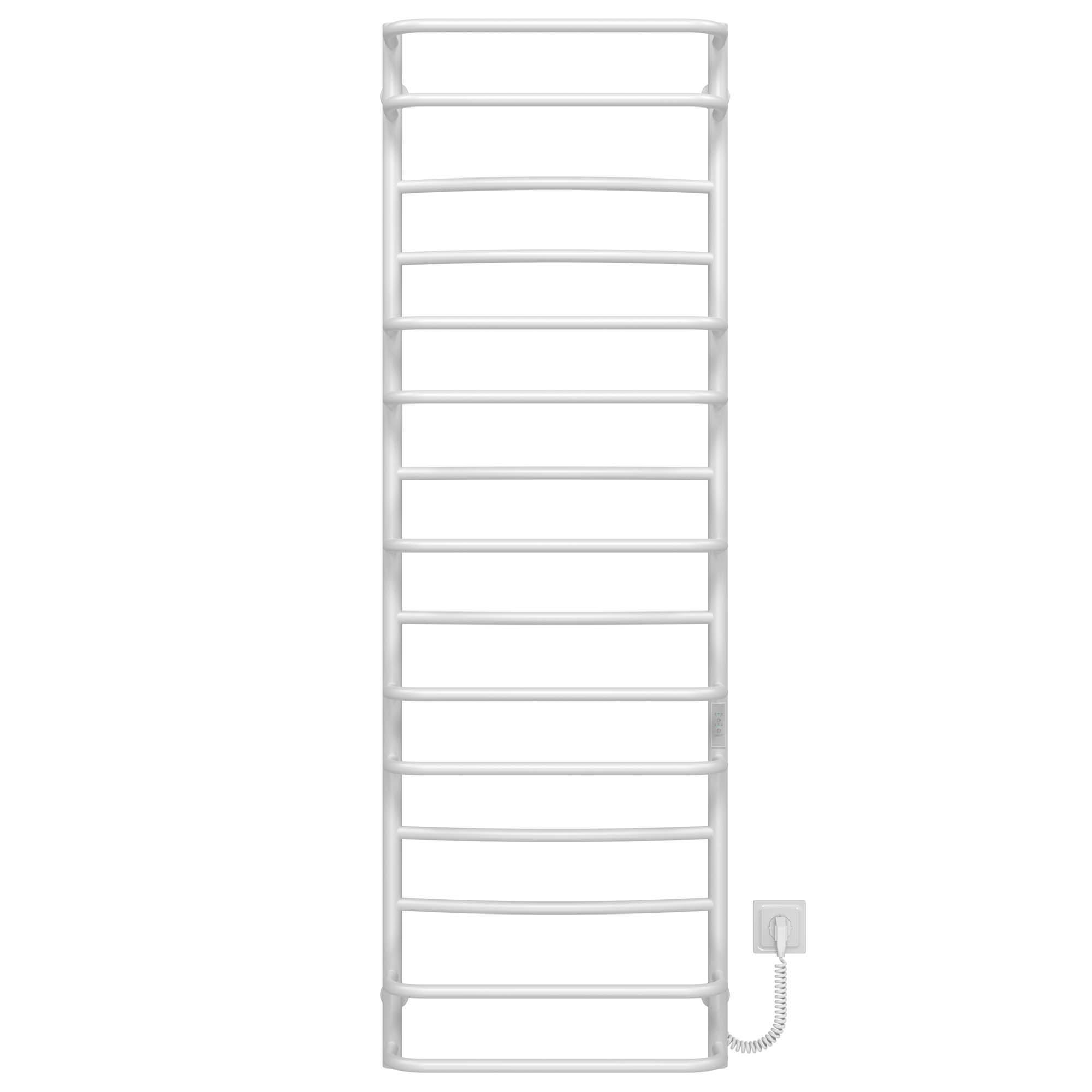 Полотенцесушитель электрический Deffi Аквамикс П15 WD03 правое подключение нержавеющая сталь 500х1600 мм Белый (C.AM.160.50.15.E.W.R.3)