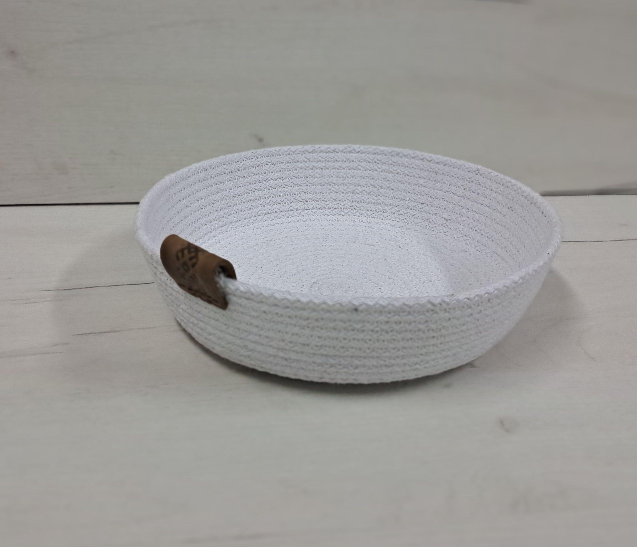 Корзина из хлопкового шнура Белая (22813145)