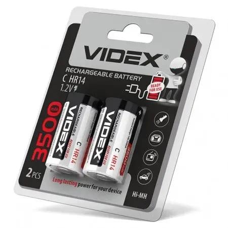 Акумулятор нікель-метал-гідридний Videx HR14/C 3500 mAh 2 шт. (294773)