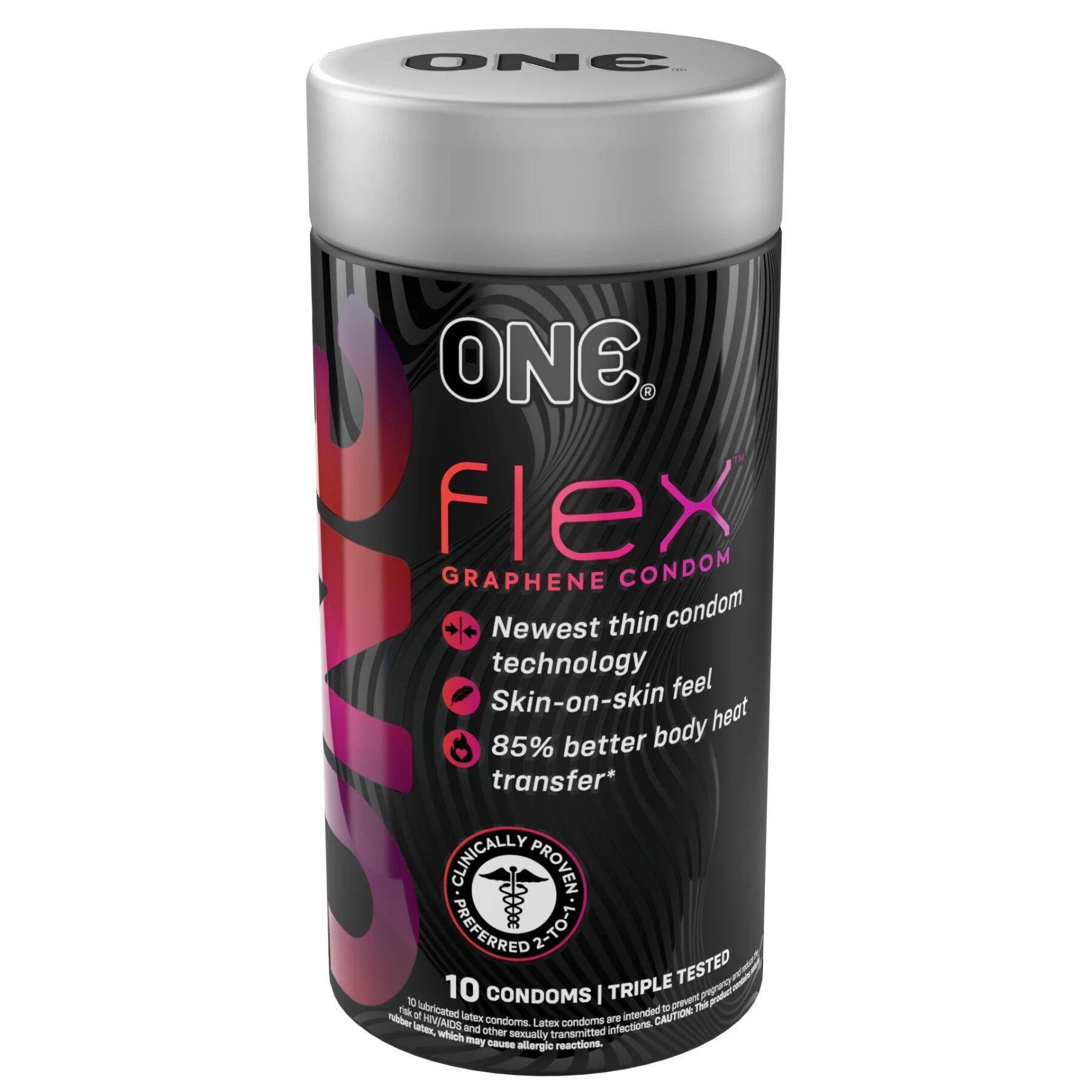 Презервативи ONE Flex Graphene супертонкі 10 шт. (BLS0787)