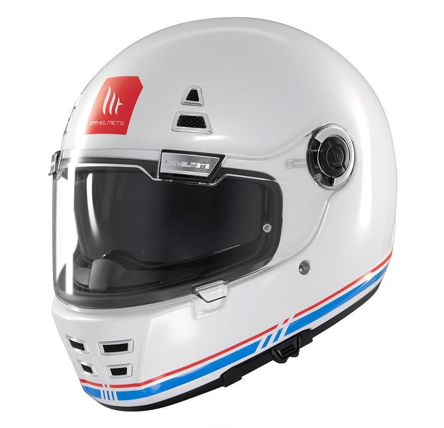 Мотошолом MT HELMETS Jarama SV Solid A7 XL Gloss White (38343)