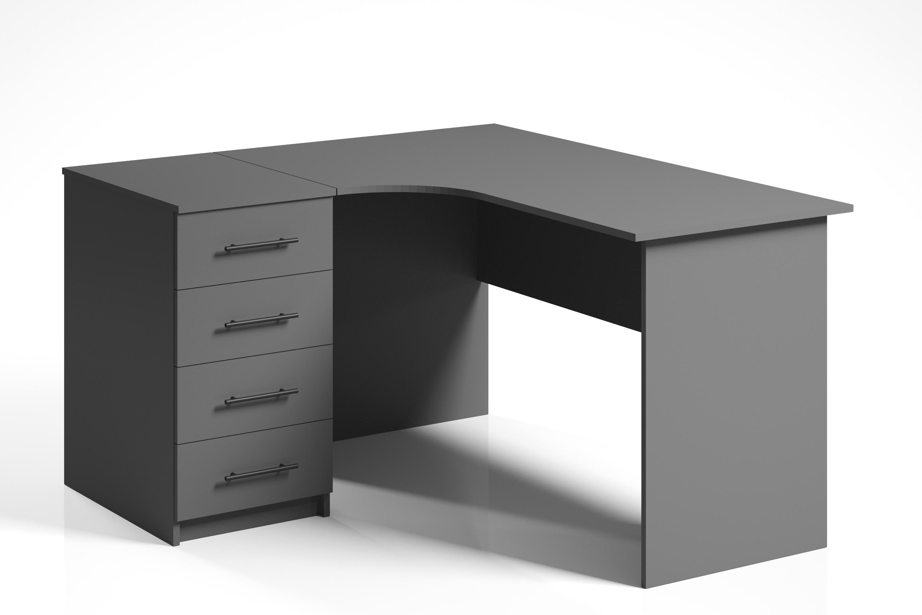 Письмовий стіл кутовий ОП-201+404+301 Orange-Line Графіт (404378)