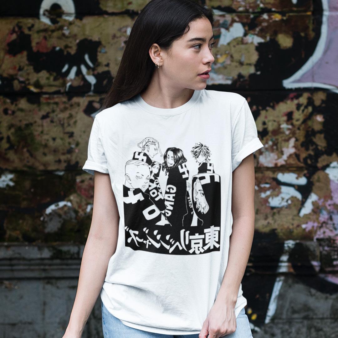 Футболка жіноча Tokyo Revengers All Characters wht 2XL Білий (32698485)