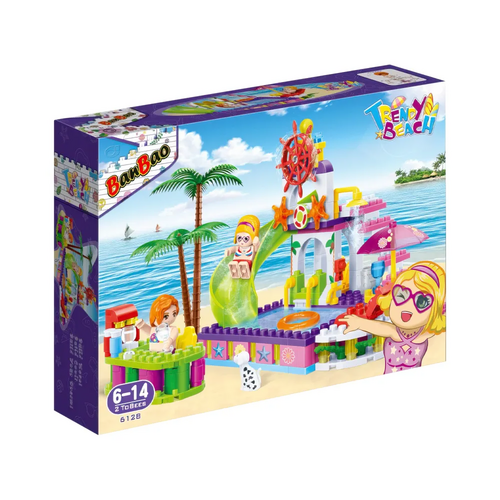 Конструктор BanBao Модный пляж Аквапарк 205 дет. (6128)