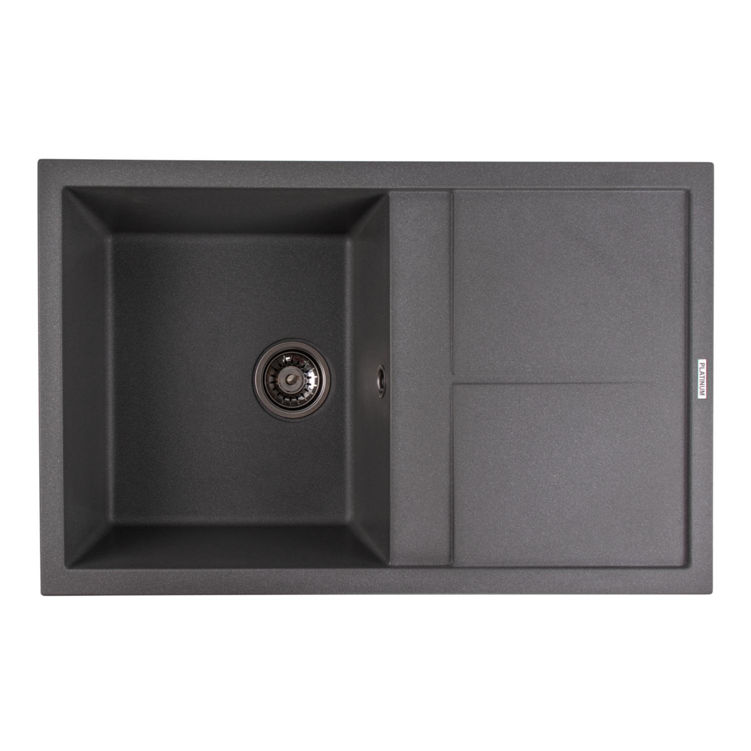 Мойка кухонная Platinum PLS-A34930 гранитная прямоугольная 785x495 мм Серый (25958881) Мойка кухонная Platinum PLS-A34930 гранитная прямоугольная 785x495 мм Серый (25958881)