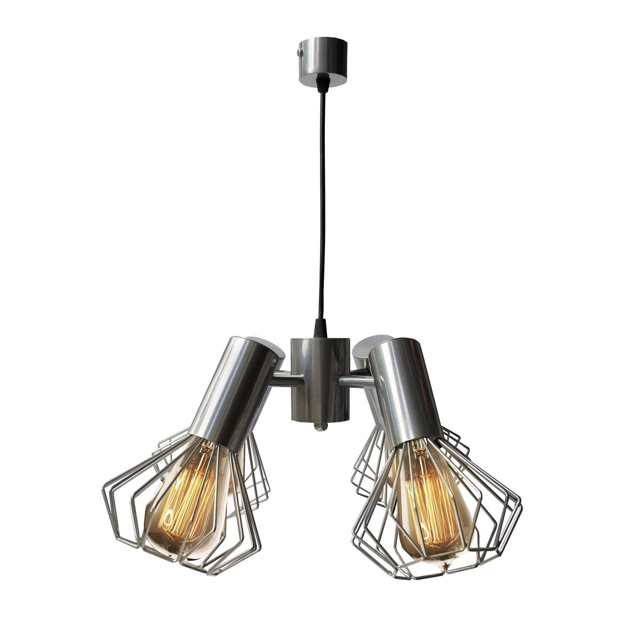 Люстра підвісна MSK ELECTRIC Diadem на чотири плафони Е27 Хром (NL 22153-4 CR)