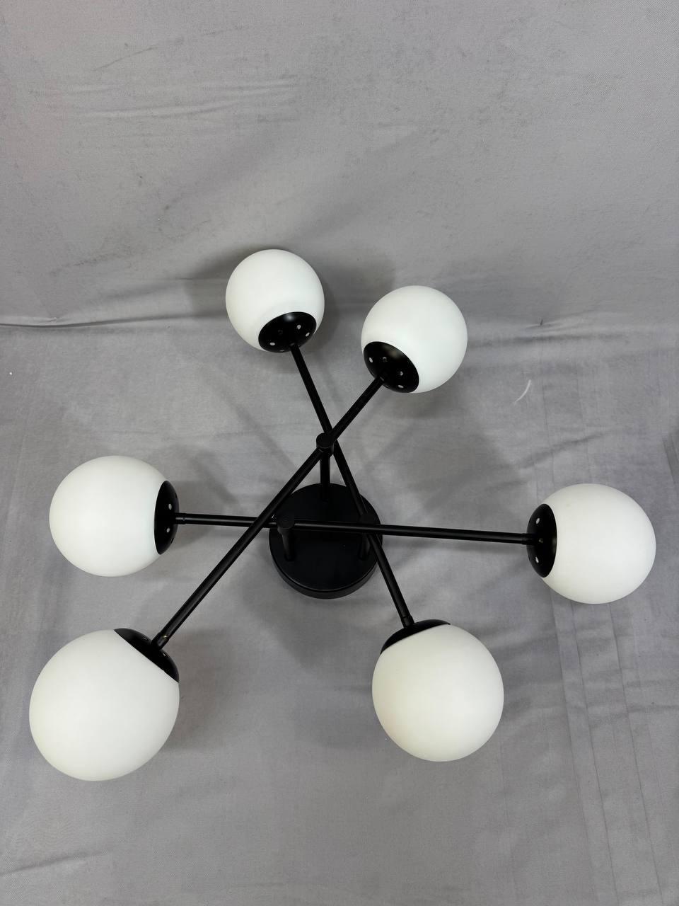 Люстра на 6 плафонов 9676/6 BK Черный (29879542) - фото 3 Люстра на 6 плафонов 9676/6 BK Черный (29879542) - фото 3