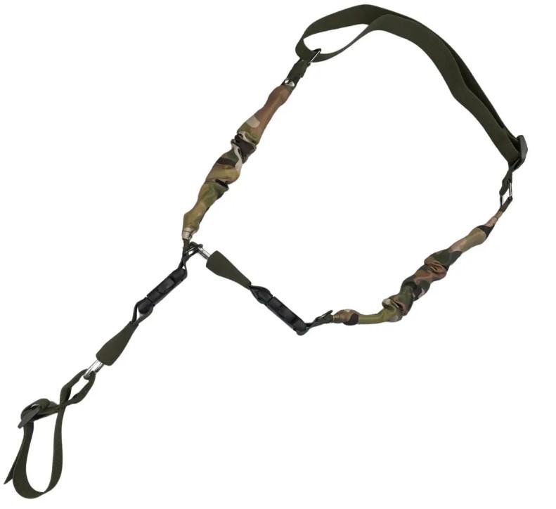 Ремень оружейный одно-двухточечный универсальный с дополнительным креплением на приклад Мультикам - фото 2