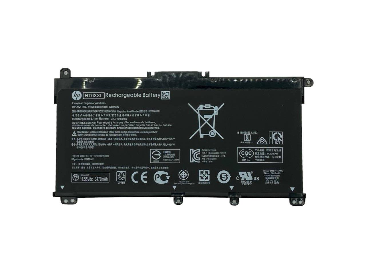 Аккумулятор для ноутбука HP Compaq HT03XL 15-CS 17-BY 11,55V 3470 mAh (064264)