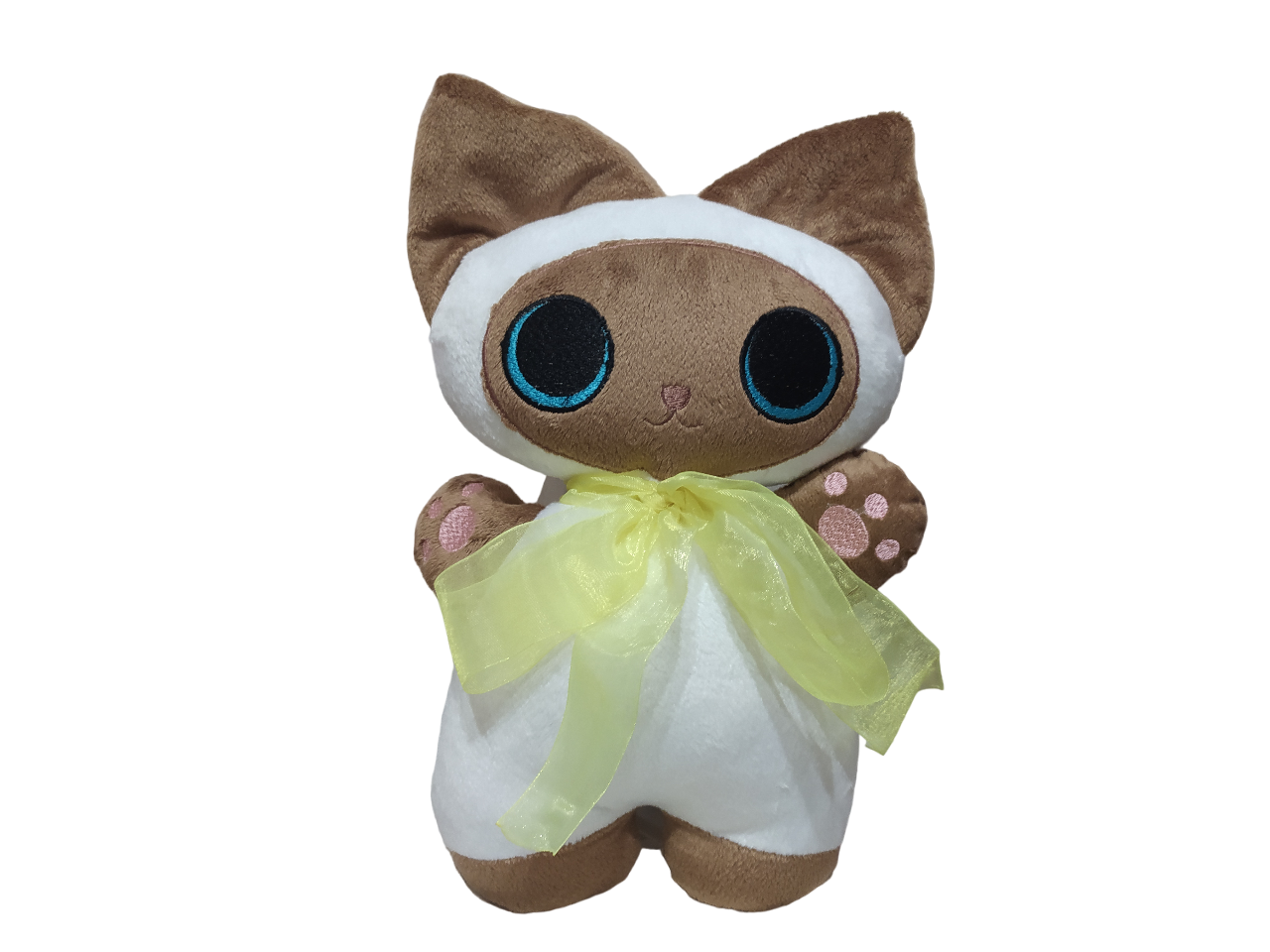 Мягкая игрушка Сиамский котенок гав 30 см Белый/Коричневый (04601)