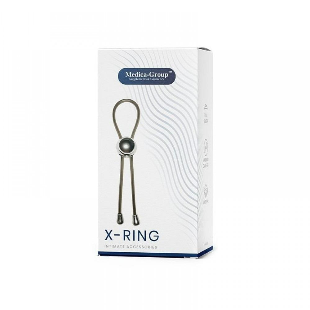 Лассо эрекционное X-Ring Medica Group силиконовое Черный (51130)
