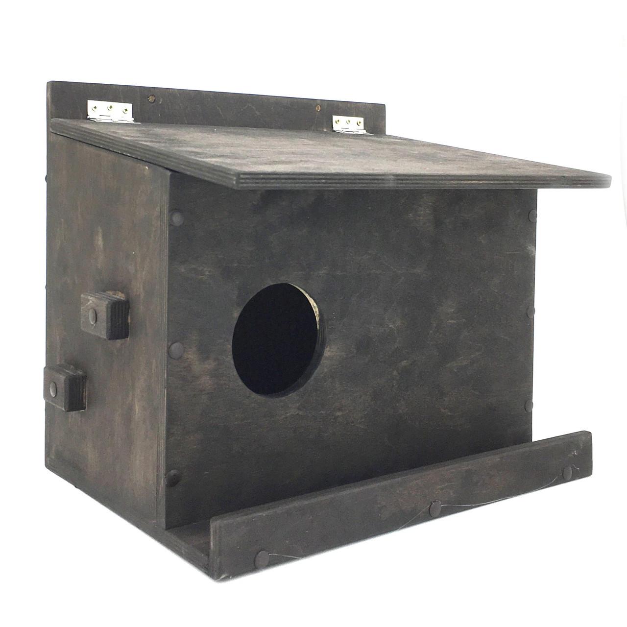 Домик для белок из дерева Кукуи Венге (ДДБ-001612) - фото 5 Домик для белок из дерева Кукуи Венге (ДДБ-001612) - фото 5