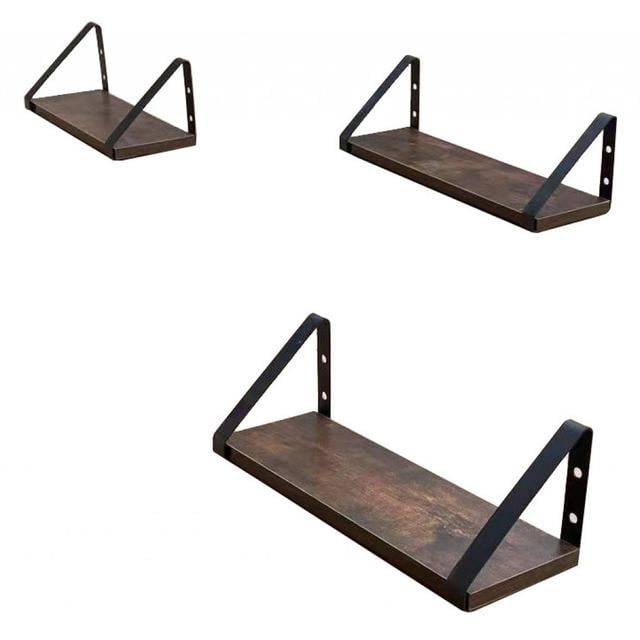 Полка подвесная настенная Bonro 127 лофт 3 шт.