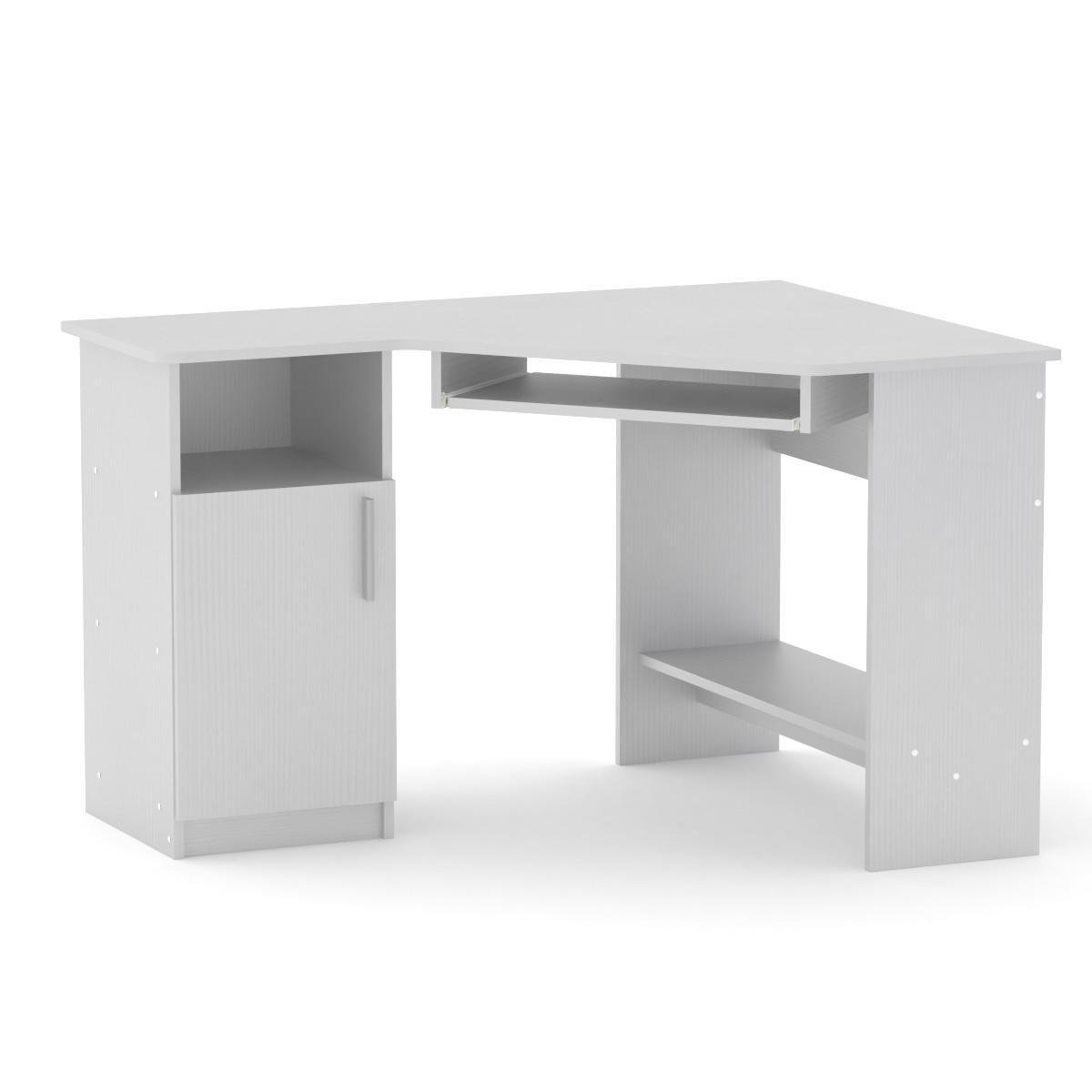 Стол компьютерный МеблиКо СУ-14 120х90х75 см Альба/Белый (k-1439-1) - фото 1 Стол компьютерный МеблиКо СУ-14 120х90х75 см Альба/Белый (k-1439-1) - фото 1