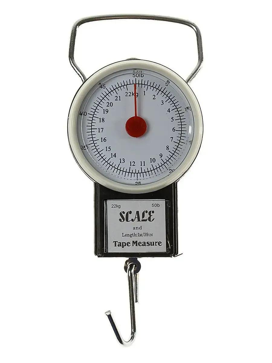 Ваги механічні Digital з гачком та рулеткою на 32 кг 1 м Чорний (5471413)