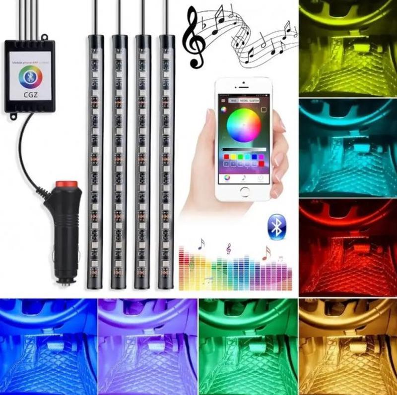 Подсветка-led RGB с микрофоном и управлением с телефона в авто (1716888570) - фото 3 Подсветка-led RGB с микрофоном и управлением с телефона в авто (1716888570) - фото 3
