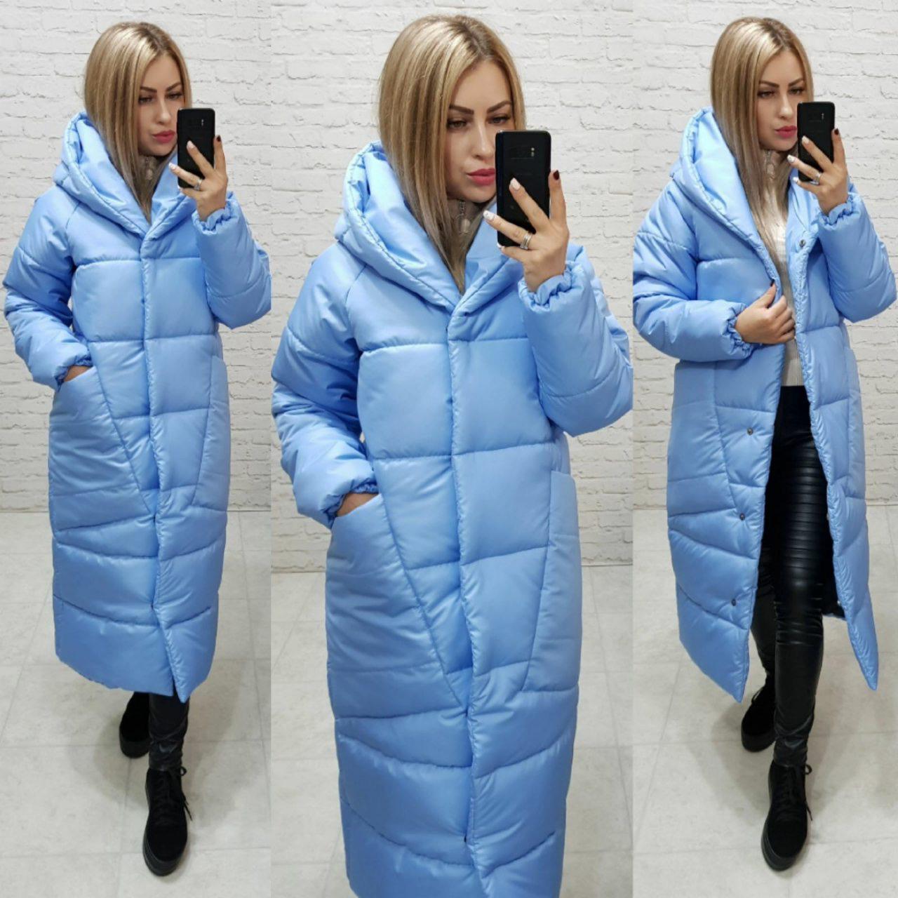 Пуховик об'ємний супер довгий Аiza А500 р. 46-48 Вишневий - фото 7 Пуховик об'ємний супер довгий Аiza А500 р. 46-48 Вишневий - фото 7