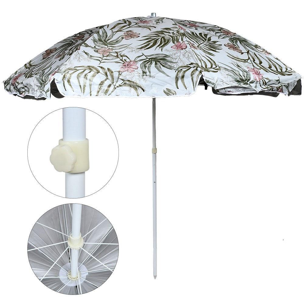 Парасоля пляжна d2,4 м Сріблястий (MH-0041) - фото 4 Парасоля пляжна d2,4 м Сріблястий (MH-0041) - фото 4