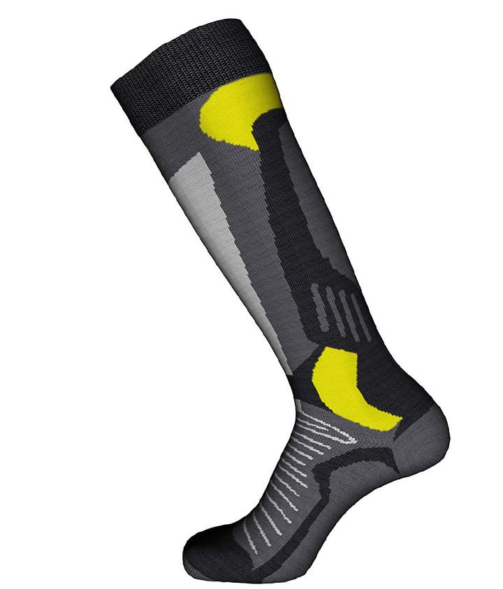 Термоноски лыжные Emmitou р. 44-46 Black/Grey/Yellow