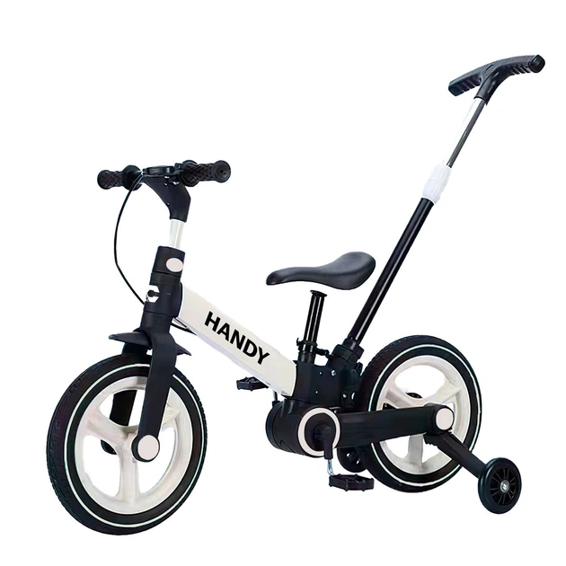 Велосипед-трансформер детский Corso 1068-92 родительская ручка/съемные педали/ручной тормоз/колеса PU 12 (2994727338)