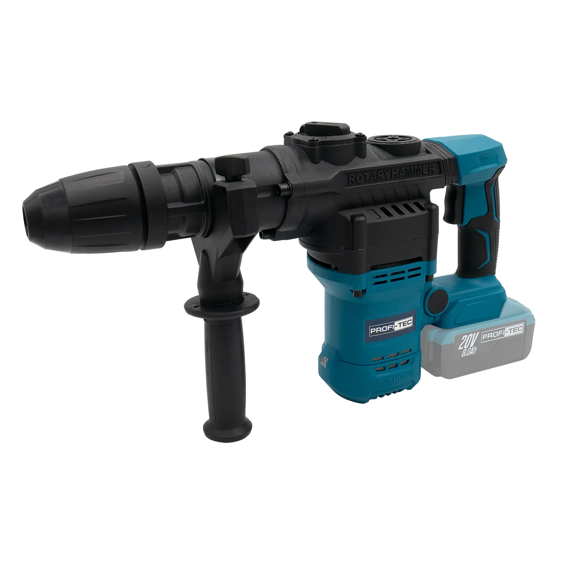 Перфоратор акумуляторний Profi-TEC PBH5620 20 В 5,6 Дж SDS-MAX 1хPT2080EP 8,0 Аг (007257) - фото 9