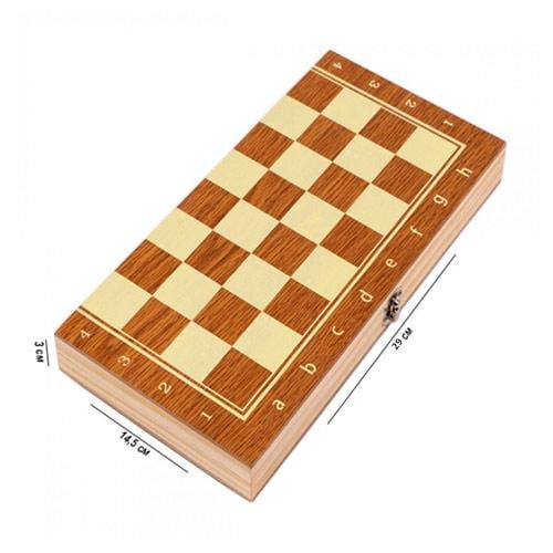 Настільна гра 3V1 Шахи, шашки, зворотний, 29х29 см, дерево - фото 3 Настільна гра 3V1 Шахи, шашки, зворотний, 29х29 см, дерево - фото 3