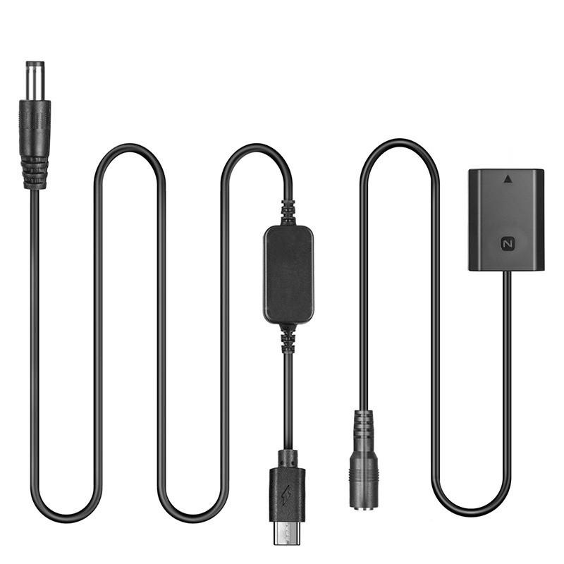 Адаптер питания USB AC-FZ100 для Sony A7 III/A7R III/A7 IV/A9 A9 II/A6600 вместо аккумулятора NP-FZ100 (1460939866) - фото 1