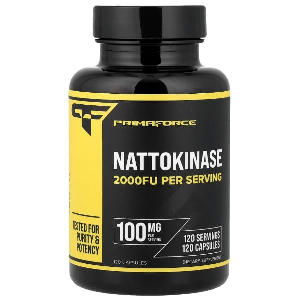 Комплекс для профилактики давления и кровообращения Primaforce Nattokinase 2000 FU per seving 100 мг 120 капс. (000027315) Комплекс для профилактики давления и кровообращения Primaforce Nattokinase 2000 FU per seving 100 мг 120 капс. (000027315)