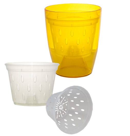 Горшок для орхидей Алеана дренажный 17х12,5 см Прозрачный (4823052316013) - фото 2