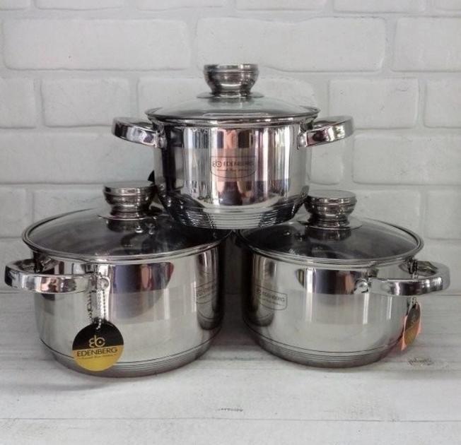 Набор кастрюль Edenberg EB-3706 6 пр. - фото 2 Набор кастрюль Edenberg EB-3706 6 пр. - фото 2