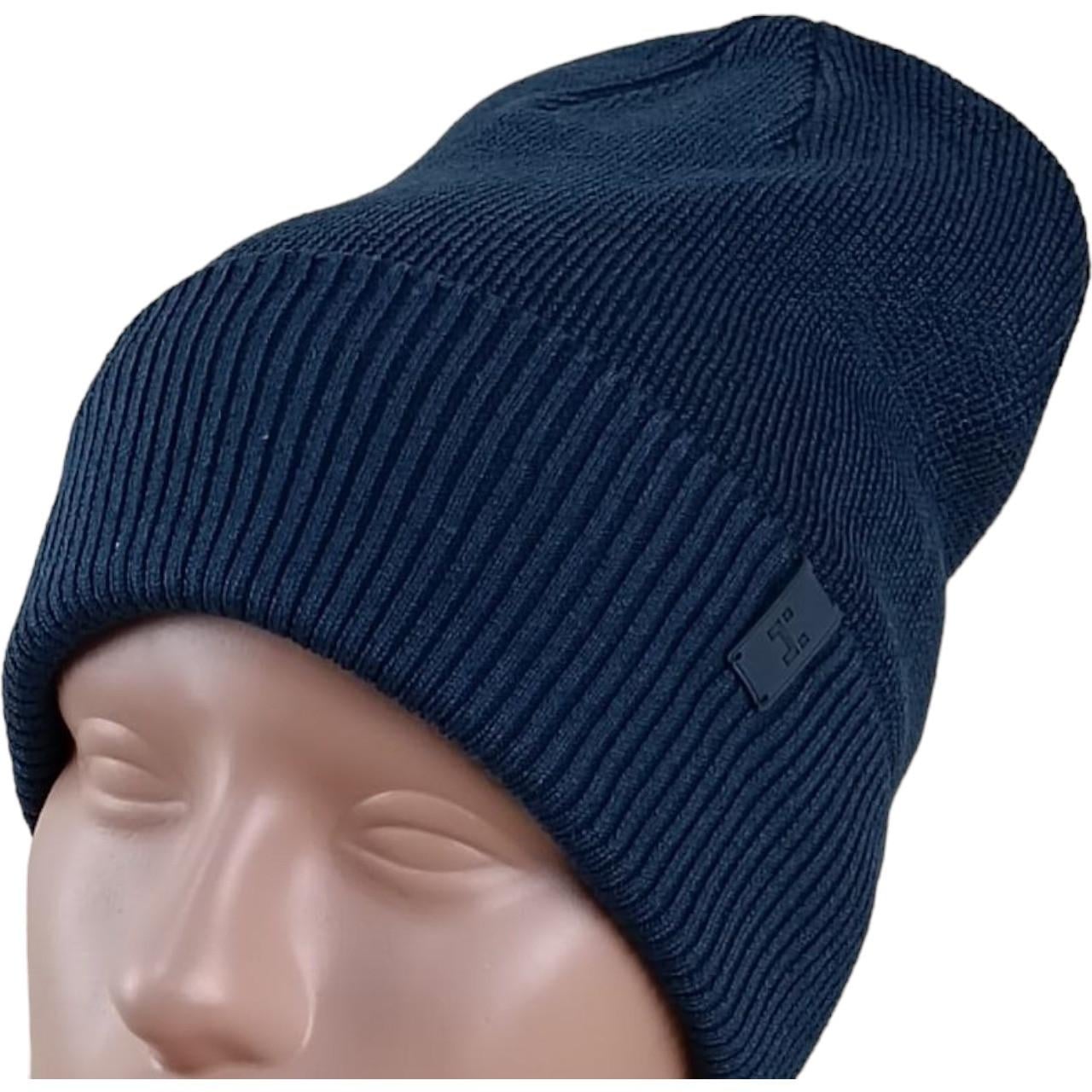 Шапка вязаная Hook Trend Flat OTV Синий (47518)