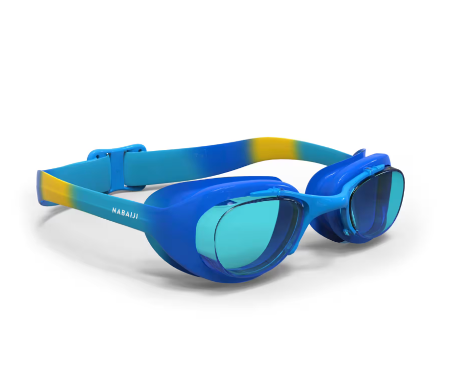 Окуляри для плавання Nabaiji 100 XBASE Синьо-жвтий