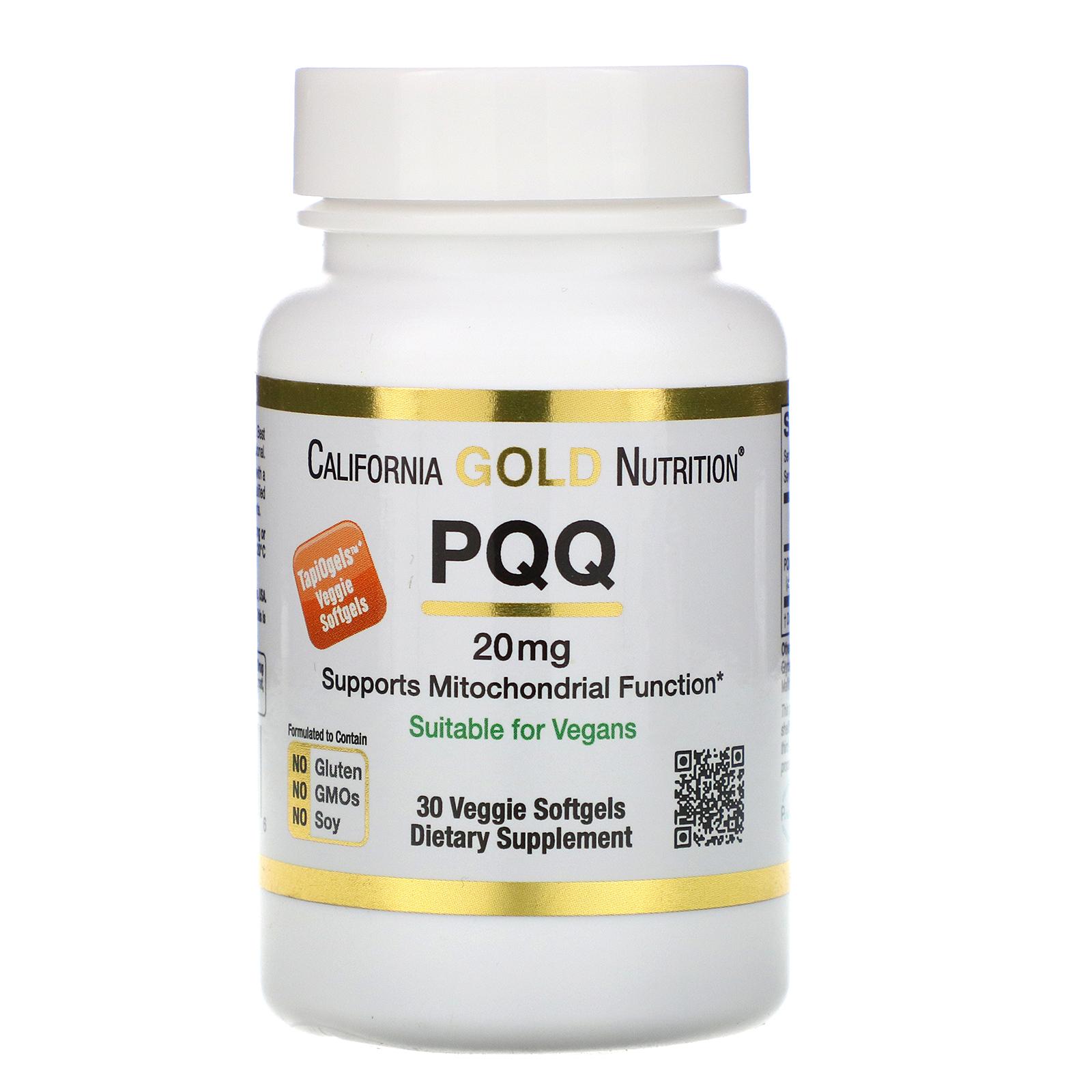 Пирролохинолинхинон California Gold Nutrition PQQ 20 mg 30 Veggie Softgels Пирролохинолинхинон California Gold Nutrition PQQ 20 mg 30 Veggie Softgels