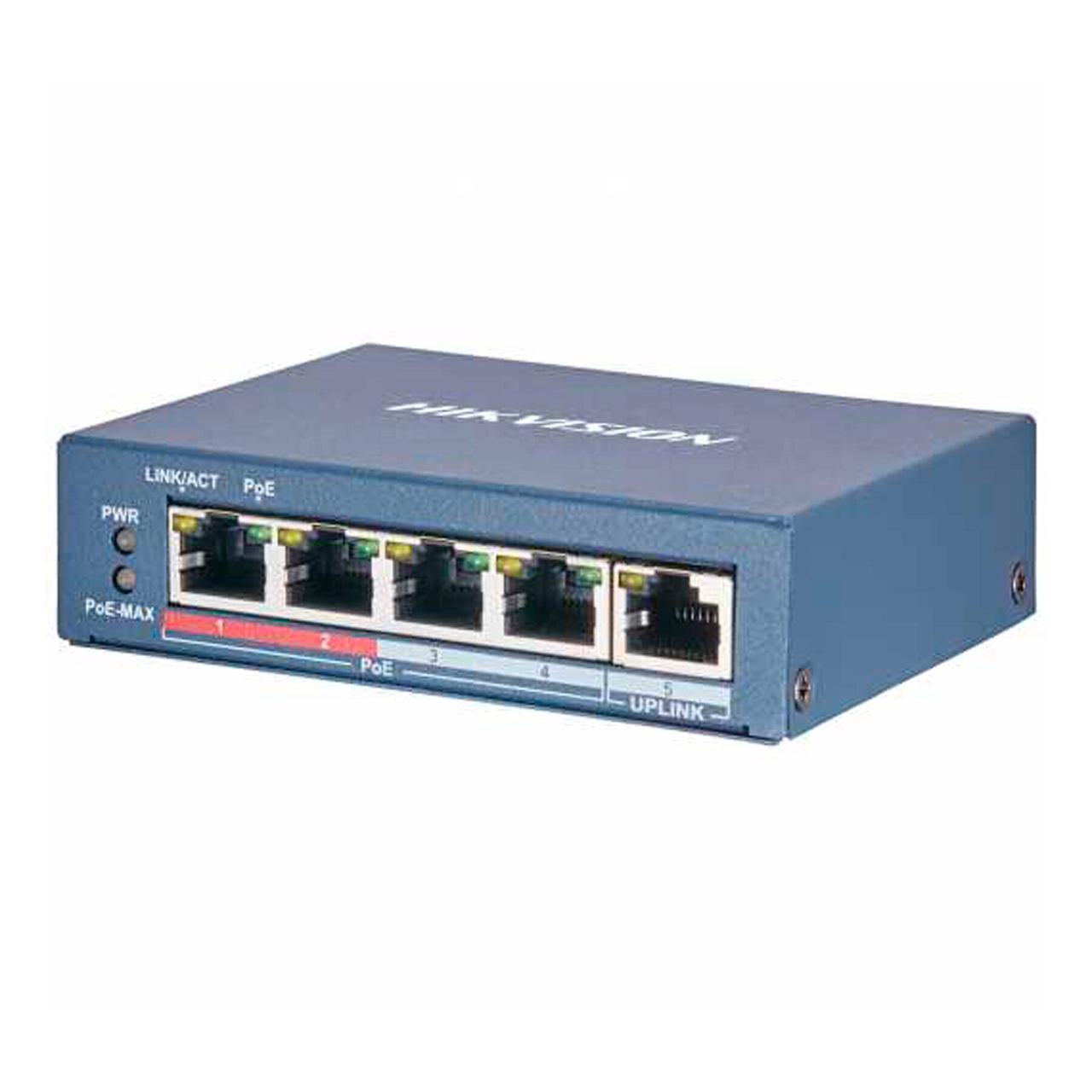 4-портовый POE коммутатор Hikvision DS-3E0105P-E/M(B) - фото 3