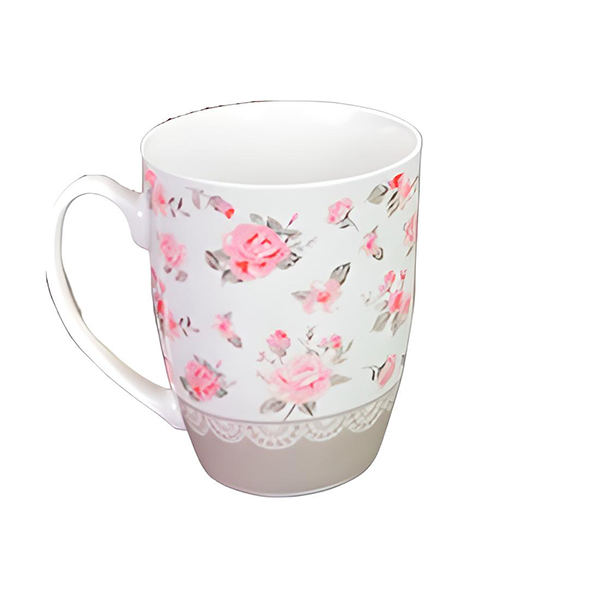 Чашка Stenson Цветы STU16125-4 360 мл (10503712)