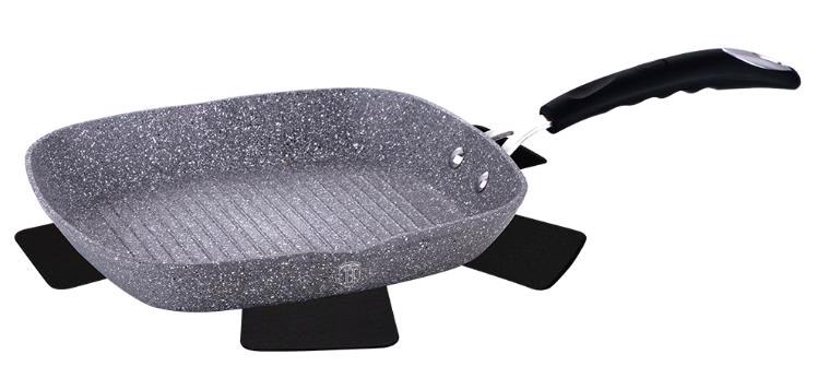 Сковорідка-гриль Berlinger Haus BH-1163-N Gray Stone Touch Line 28х28 см