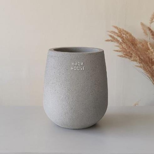 Вазон вуличний бетонний Ольвіо міні 260х300 мм/10 кг/9 л (26485290)