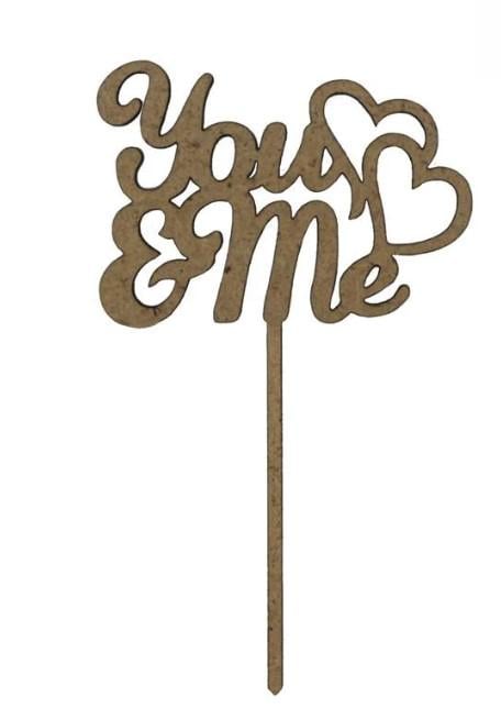 Заготовка для декупажа ROSA TALENT Топер You&Me 10х6 см 5 шт.