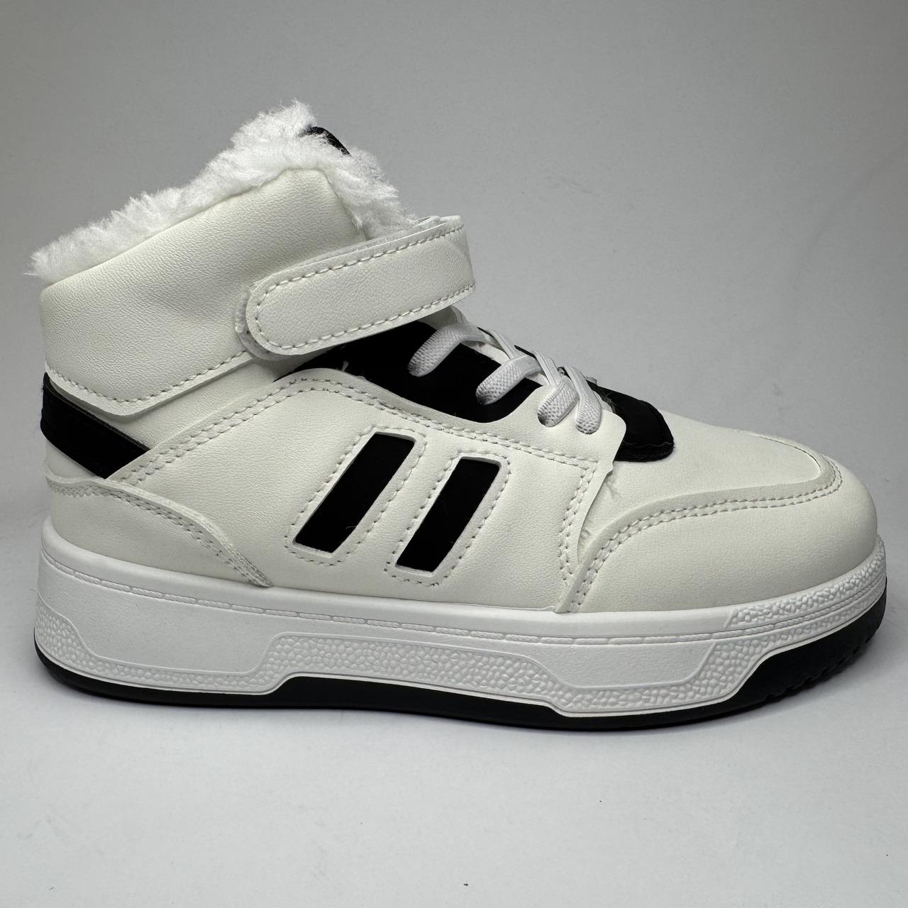 Черевики-хайтопи дитячі Ok Shoes 032-3/35 21,5 см р. 35 Чорно-білий (31583679) Черевики-хайтопи дитячі Ok Shoes 032-3/35 21,5 см р. 35 Чорно-білий (31583679)