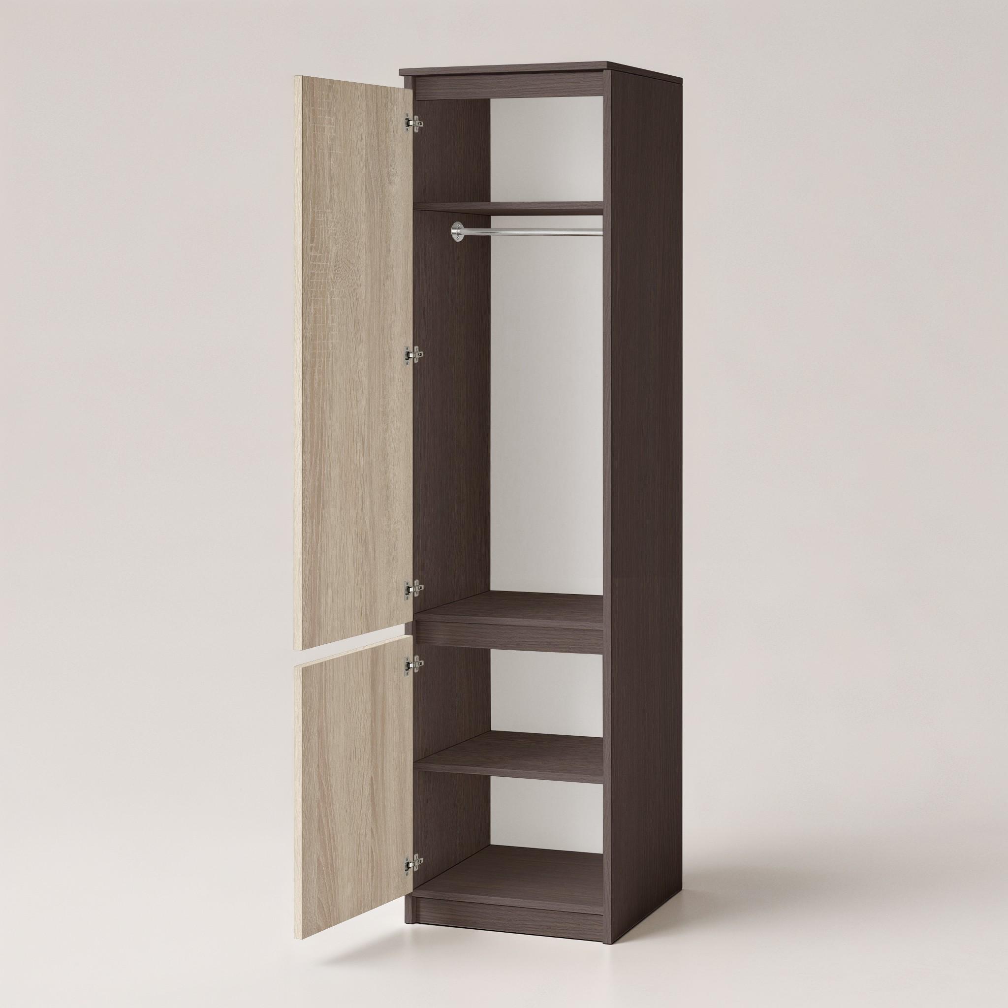 Шкаф-пенал со штангой T-218 500х498х2117 мм Венге Магия/Дуб Cонома - фото 2