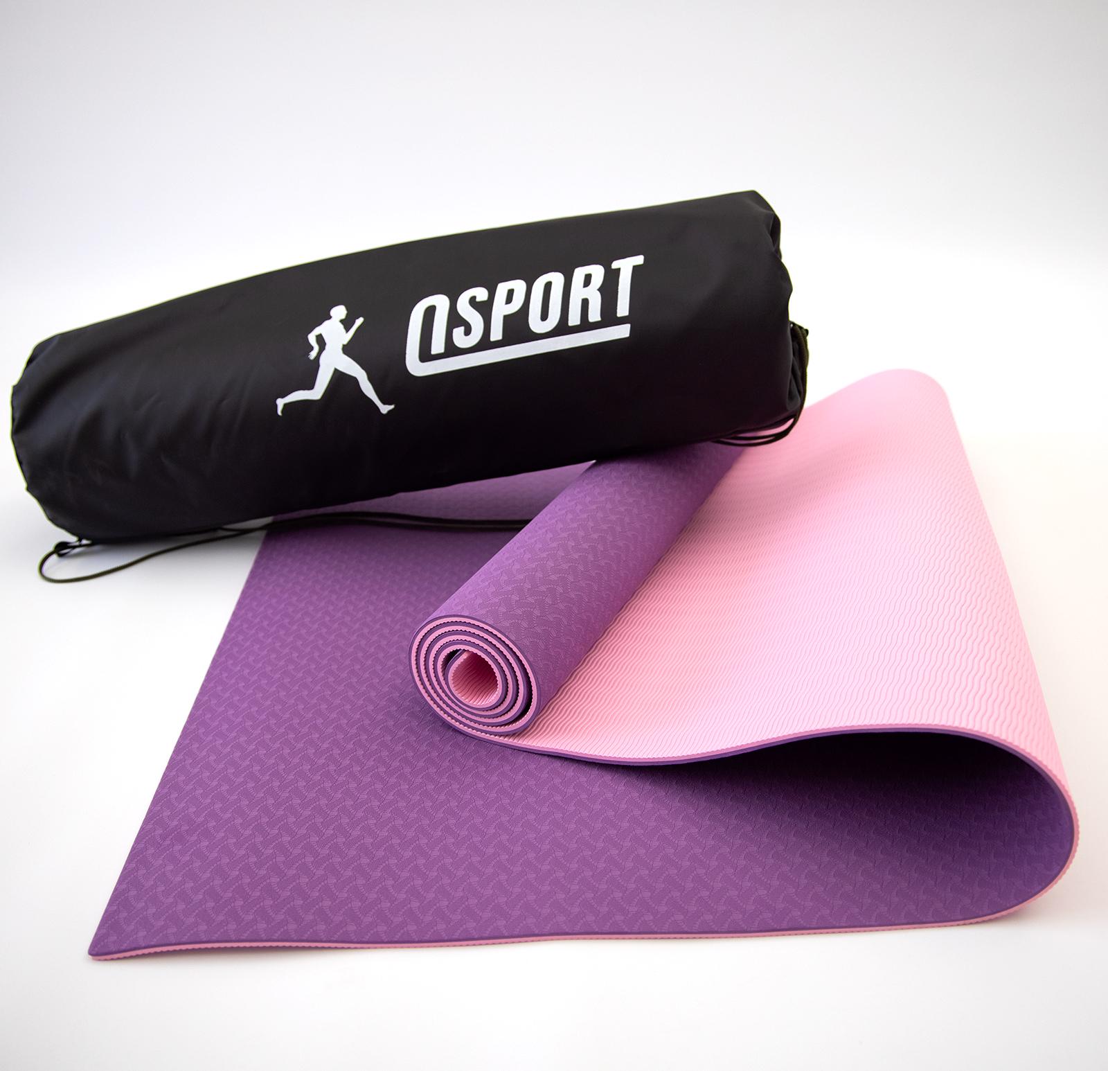 ᐉ  для йоги и фитнеса OSPORT n-0007 Yoga ECO Pro 6 мм Фиолетово .