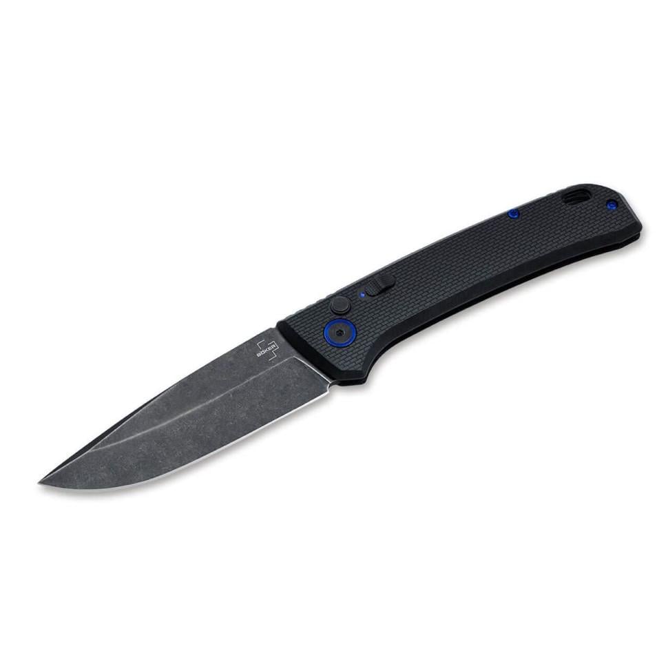 Туристичний ніж складаний Boker Plus FRND замок Button Lock 01BO921 Black (592622)