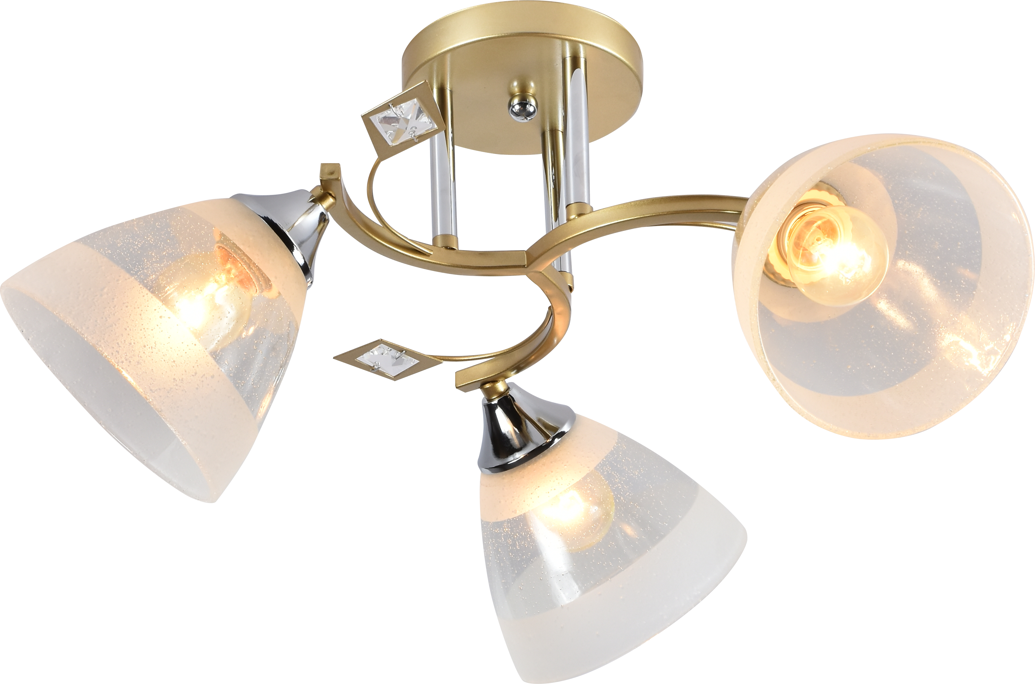Люстра декоративная Interees IS XA1276C-3 +CR Gold