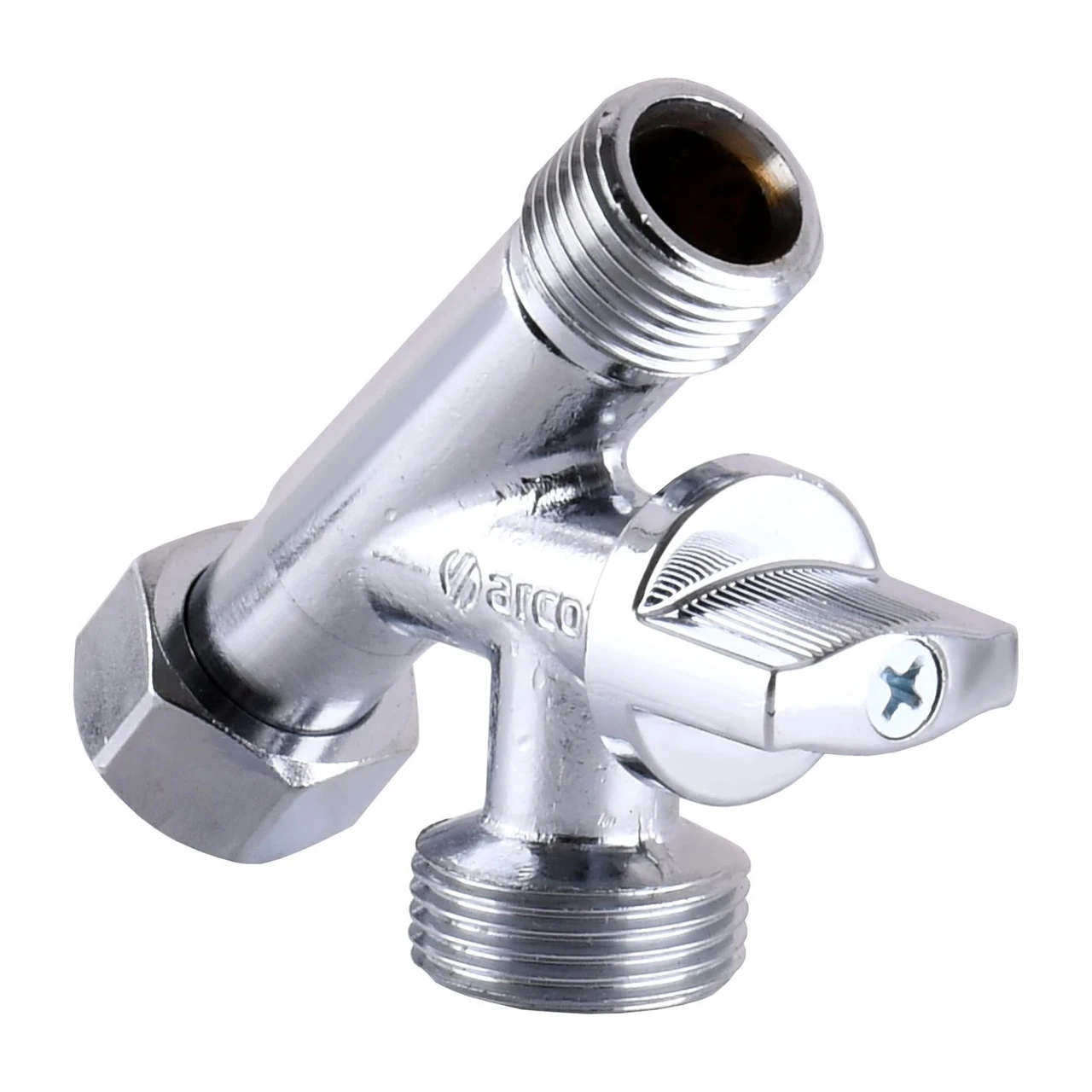 Кран шаровой с прижимной гайкой Arco CONECTA 1/2"х1/2"х3/4" 280020 (1200000213)