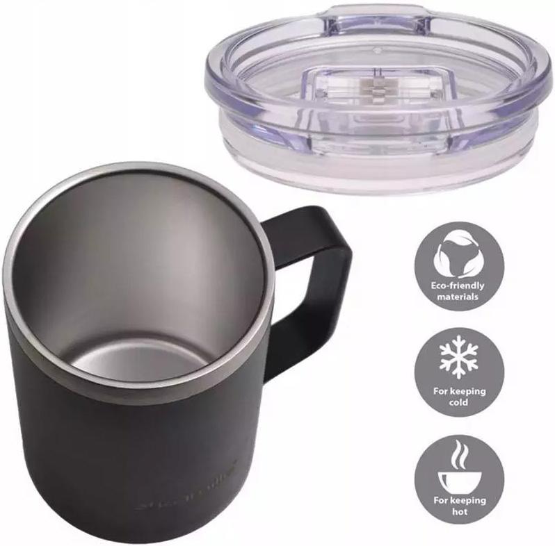 Термос Kanille с ручкой 360 мл Черный - фото 2 Термос Kanille с ручкой 360 мл Черный - фото 2